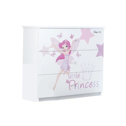 Komód gyerekszobába és babaszobába - Little Princess mintával