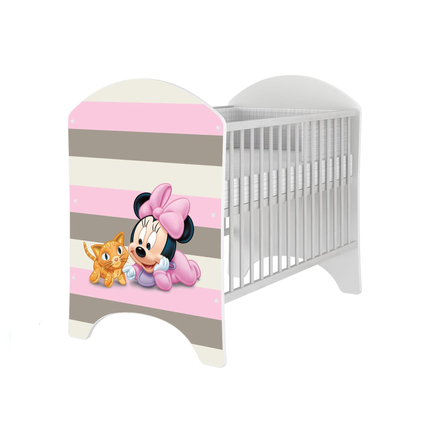 Rácsos kiságy - Disney Standard - Minnie Mouse mintával
