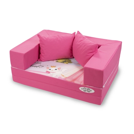 Berry Baby szivacs kanapéágy - levehető huzatos - pink hercegnős