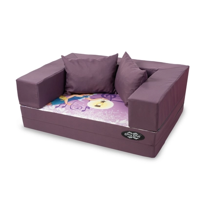 Berry Baby szivacs kanapéágy - levehető huzatos - lila tündéres