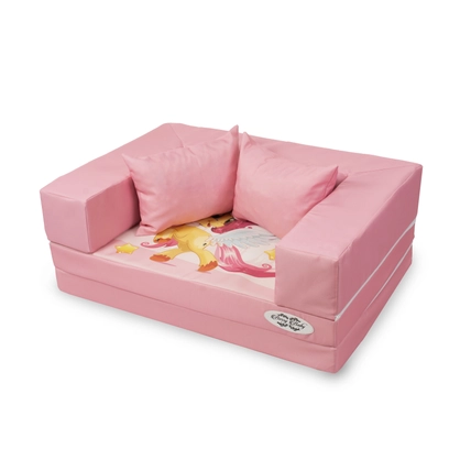 Berry Baby szivacs kanapéágy - levehető huzatos - rózsaszín pónis