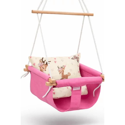 Ugráló rugós hinta a Berry Baby-től - pink - Bambi