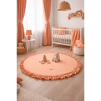 Berry Baby Frilly kerek játszószőnyeg - barack