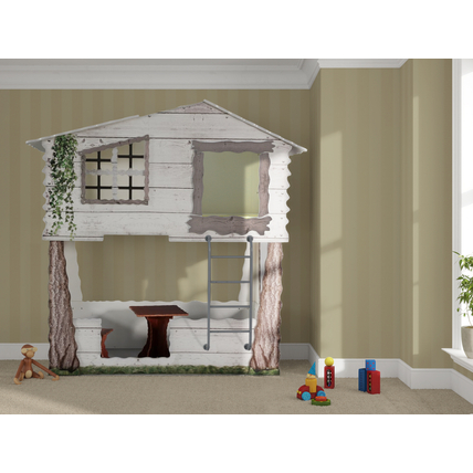 Lombház formájú gyerekágy - Tree House - galériás változat