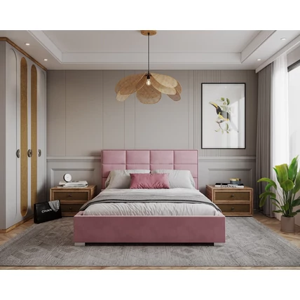 Kárpitozott franciaágy - Apollo - Paris pink