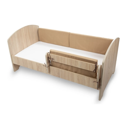 Fejvédő fa és bútorlap ágyakhoz - Monoblock - mogyoró 70 cm