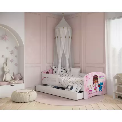 Ágyneműtartós gyerekágy ágyráccsal - 80x180 cm-es fekvőfelület - Cool Beds - doktor Plüssi