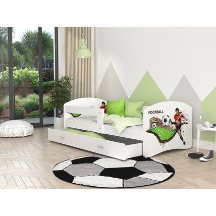 Ágyneműtartós gyerekágy ágyráccsal - Cool Beds - focista