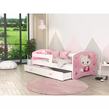 Ágyneműtartós gyerekágy ágyráccsal - fekvőfelülete 90x180 cm - Cool Beds - 33L Hello Kids