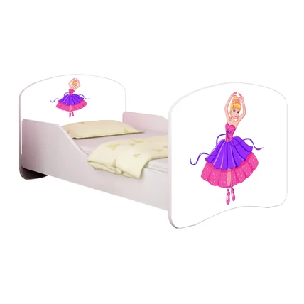 Gyerekágy leesésgátlóval és ágyráccsal 80x180 cm - Dream - balerina