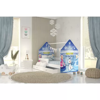 Házikó gyerekágy - Daisy Domek N 80x180 cm - Snow Princess