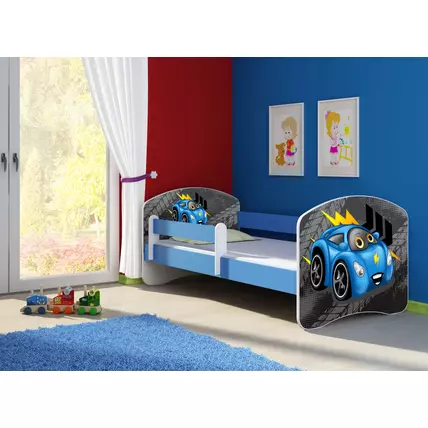 Sweet Dream leesésgátlós gyerekágy matraccal 80x160 cm - Sweet Dream - Blue car kék autós