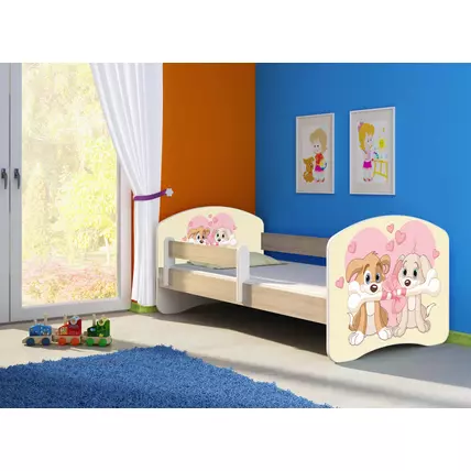 Sweet Dream leesésgátlós gyerekágy matraccal 80x160 cm - Sweet Dream - Dogs in love kutyás