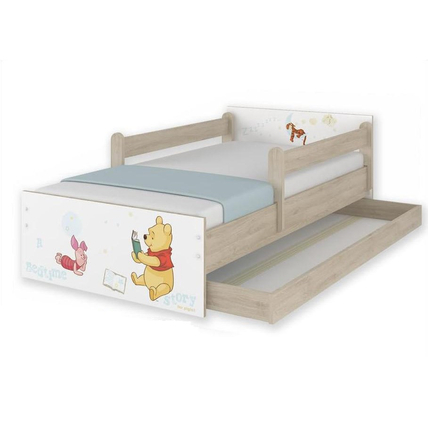 Ágyneműtartós gyerekágy ágyráccsal - Disney MAX - Jégvarázs