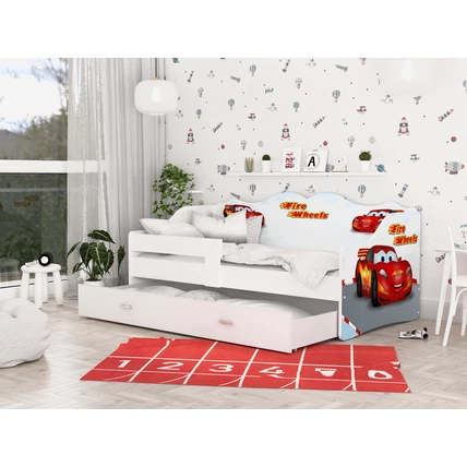 Neli eesésgátlós gyerekágy ágyneműtartóval 80x180 cm - Verda jellegű
