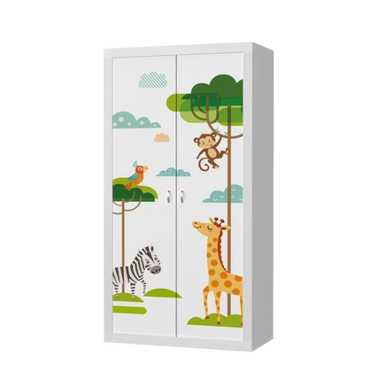 Gardróbszekrény gyerekszobába és babaszobába - szafari állatos