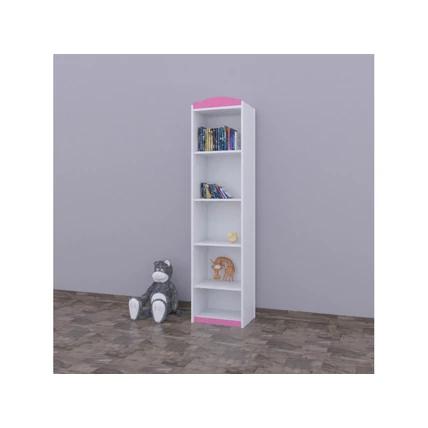 Állószekrény gyerekszobákba - Classic RW05 fehér-pink