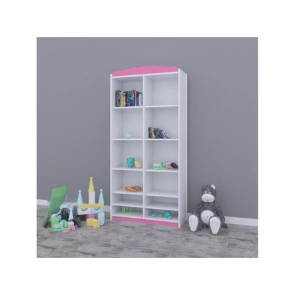 Állószekrény gyerekszobákba - Classic RW12 fehér-pink