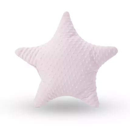 Berry Baby csillag dekor párna: rózsaszín minky