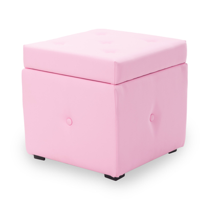Tárolós ülőke - kocka - rózsaszín