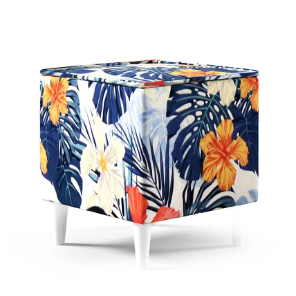 Lábtartó puff fotelekhez - Tropic 03 szövettel