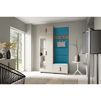 Bianco 04 előszoba szekrény kasmír színben – 13-as azúrkék