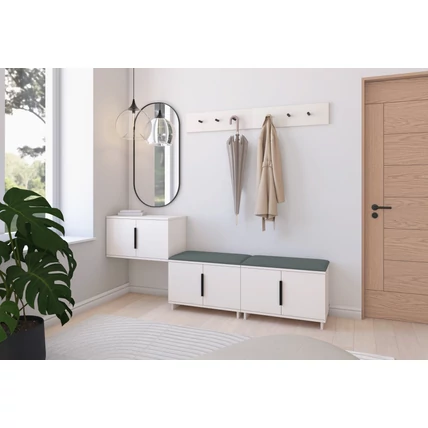 Bianco 07 előszoba szekrény kasmír színben – 28-as sötétzöld