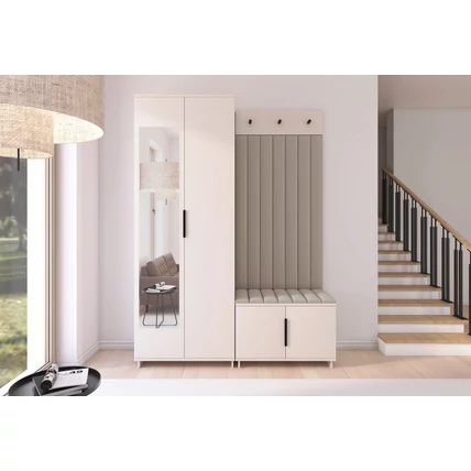 Bianco 03 előszoba szekrény kasmír színben – 02-es világos bézs