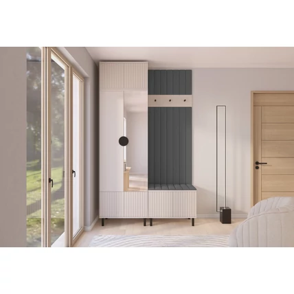 Bianco 04 előszoba szekrény kasmír színben – 15-ös grafit