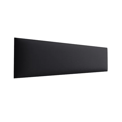Kárpitozott eco-bőr falpanelek - 38x15 cm - fekete színben