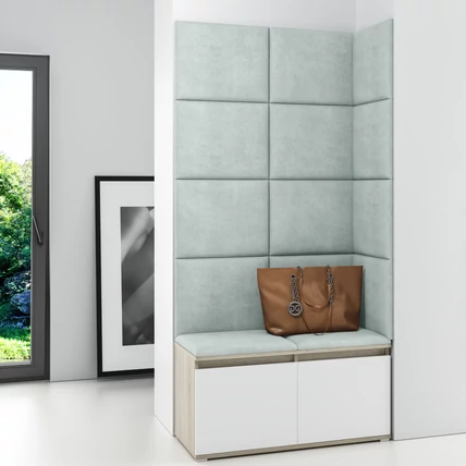 Kárpitozott Trinity falpanelek - 50x30 cm - menta