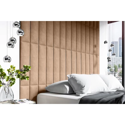 Kárpitozott Trinity falpanelek - 60x15 cm - bézs