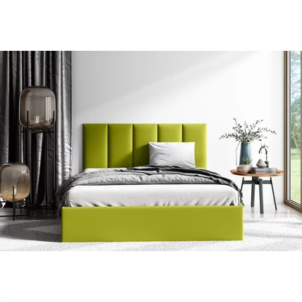 Kárpitozott eco-bőr falpanelek - 70x30 cm - lime színben