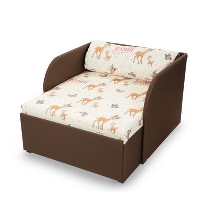 Rori Diamond ágyneműtartós kárpitos fotelágy - csokibarna Bambi