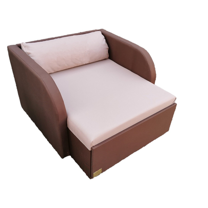 Rori Diamond ágyneműtartós kárpitos fotelágy - csokibarna bézs 