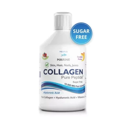 Swedish Nutra halkollagén - Hyaluronsavval és C-vitaminnal 500ml - cukormentes