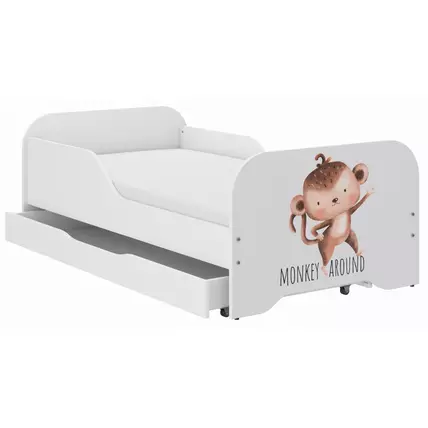 Gyerekágy ágyneműtartóval 70x140 cm - Miki - 15 Monkey