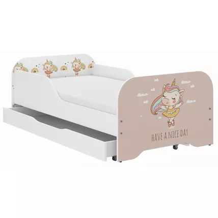 Gyerekágy ágyneműtartóval 70x140 cm - Miki - 15 Unicorn