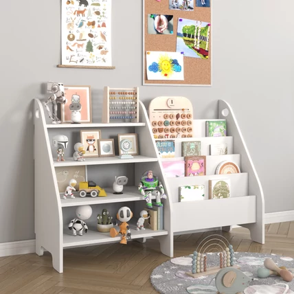 Montessori 2in1 könyvespolc gyerekeknek – praktikus tárolás