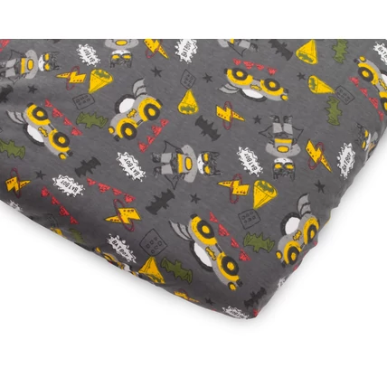 Pamut gumis lepedő gyerekágyra - Jersey Batboy - 60x120 cm