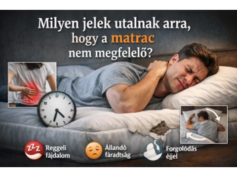 Milyen jelek utalnak arra, hogy a matrac nem megfelelő számodra?