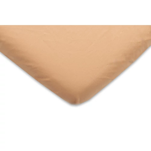 Pamut gumis lepedő gyerekágyra - 70x140 cm-es - bézs