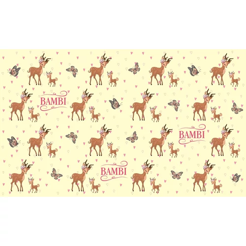 Ágytakaró gyerekágyra - gumipánttal rögzíthető - 70x140 cm - Bambi