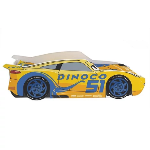 Autó formájú gyerekágy - Disney Cars - sárga