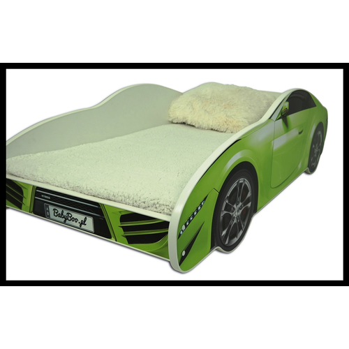 Autó formájú gyerekágy - S-CAR 70x140 cm - zöld