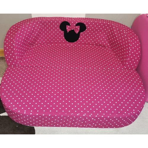 Berry Baby Babakanapé  - Birdie (6 hónapos kortól 6 éves korig): Pink pöttyös Minnie fantázia, KIHAJTHATÓ, KÉSZLETRŐL
