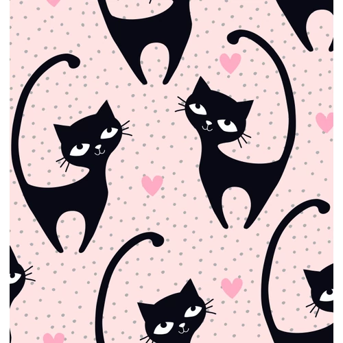 Babzsák - fehér Eco bőr - Black Cat – csepp alakú 2in1
