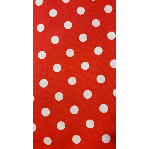 110x160 cm-es ÁGYTAKARÓ: SUNSHINE Piros alapon fehér pöttyös