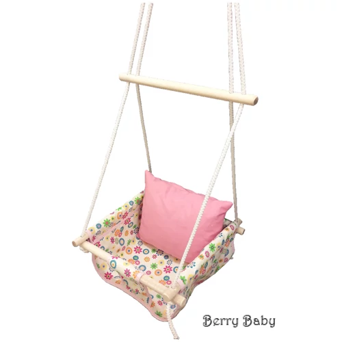 Berry Baby ugráló rugós hinta: Apró virágos- LÁNYOKNAK