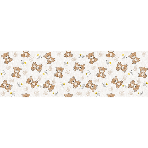 Berry Baby DIAMOND szivacs kanapéágy felnőtt méretben:  kávé Bear macis 3